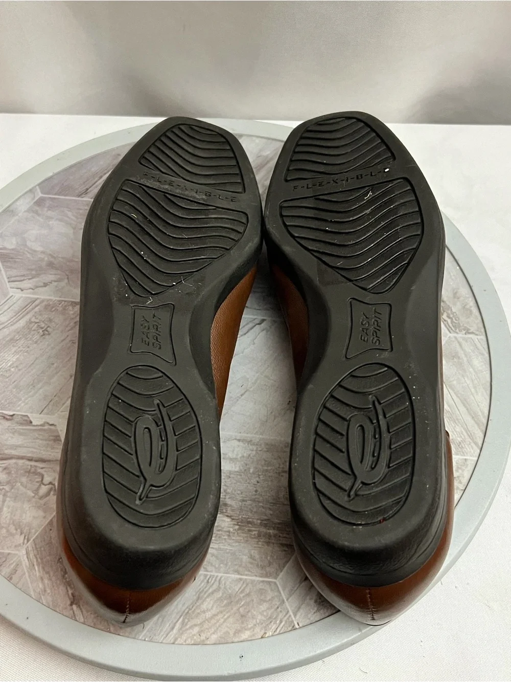Easy Spirit Anti-Gravity Treasure Brown Leather Slip On Loafers Women’s 7.5 B